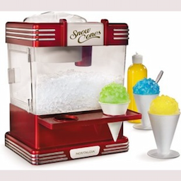17% off on Nostalgia RSM602 Countertop Snow Cone Maker Makes 20 Icy Treats, Includes 2 Reusable Plastic Cups & Ice Scoop, Retro Red Image